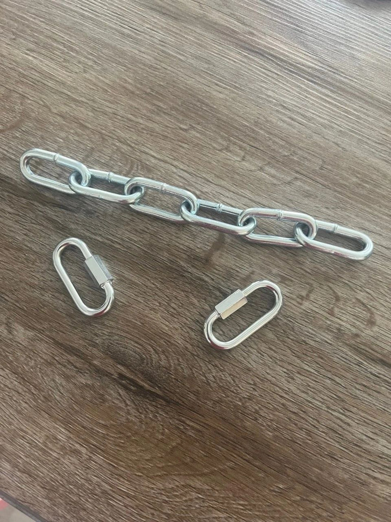 Connector Chain with Quick Links Clip for Bondage Spreader Bars, Restraint Cuffs, BDSM