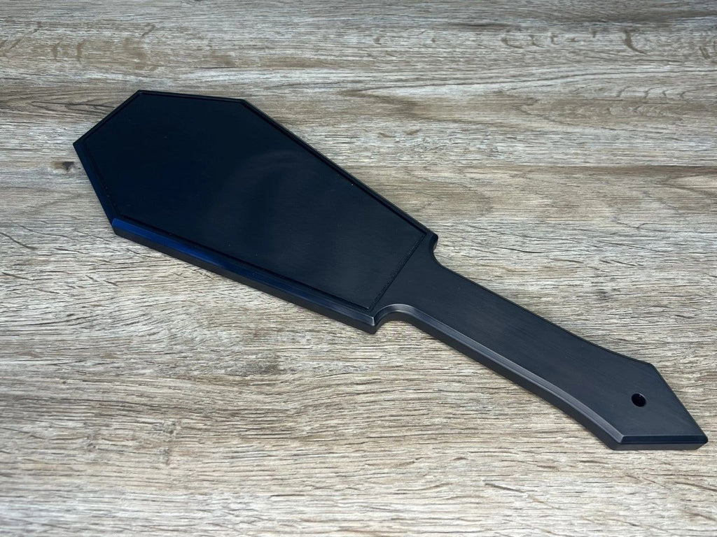 Vlad's Revenge Coffin Shape Spanking Paddle in Aluminum