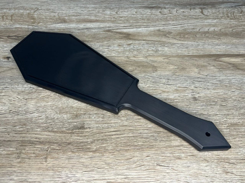 Vlad's Revenge Coffin Shape Spanking Paddle in Aluminum