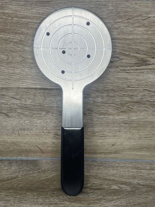 Target Practice Spanking Paddle in Aluminum