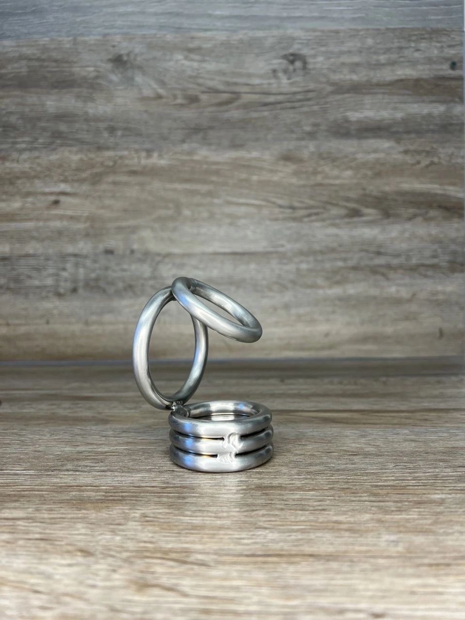 Heavy Duty King Cobra Cock Cage Cockring Ball Stretcher in Stainless Steel